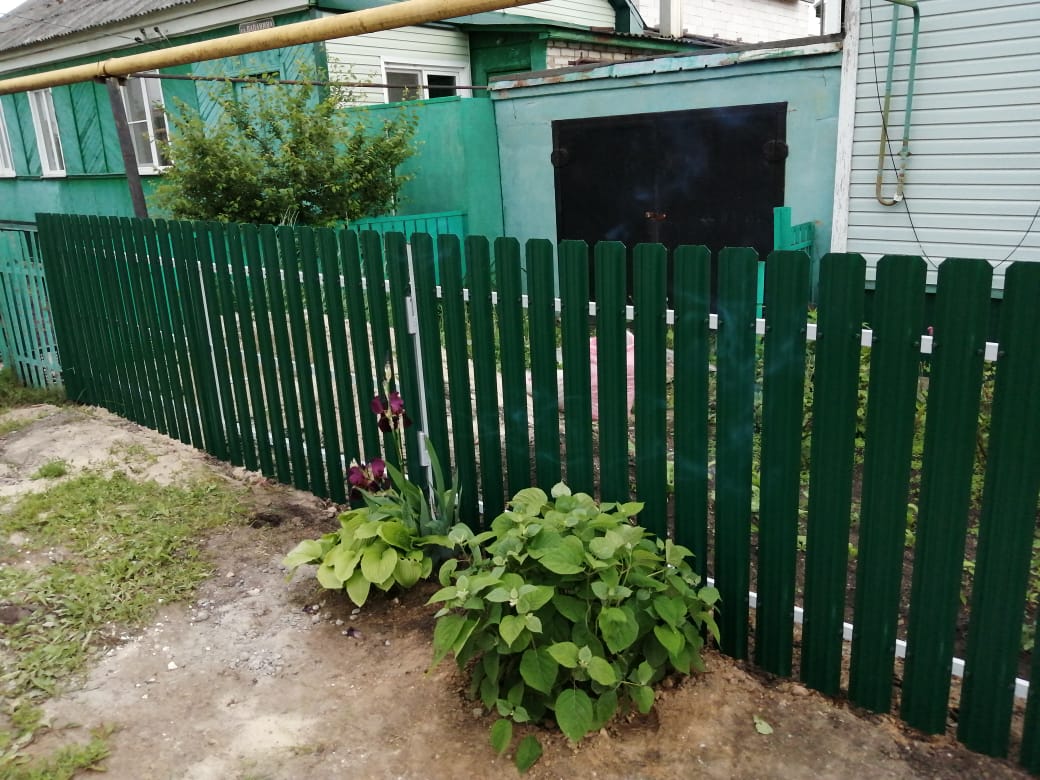 Комбинированный забор 25м штакетник и профлист, ворота, калитка фото8 в Грозном