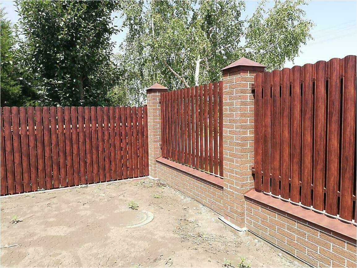 штакетник красный каштан фото2 в Грозном