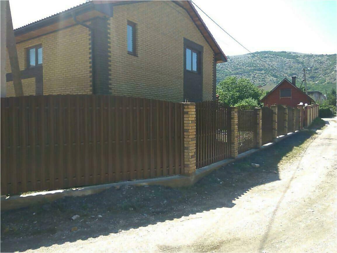 забор из штакетника 110м фото7 в Грозном