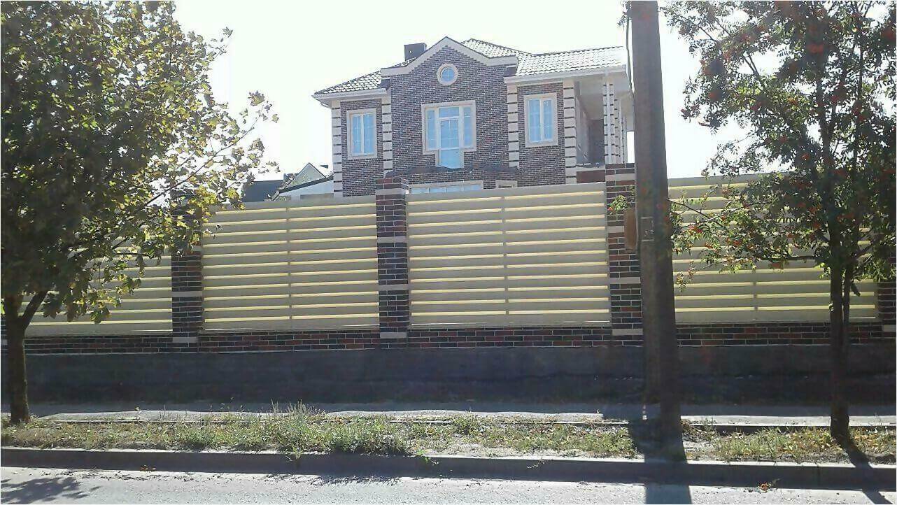 Забор из штакетника 115м фото2 в Грозном