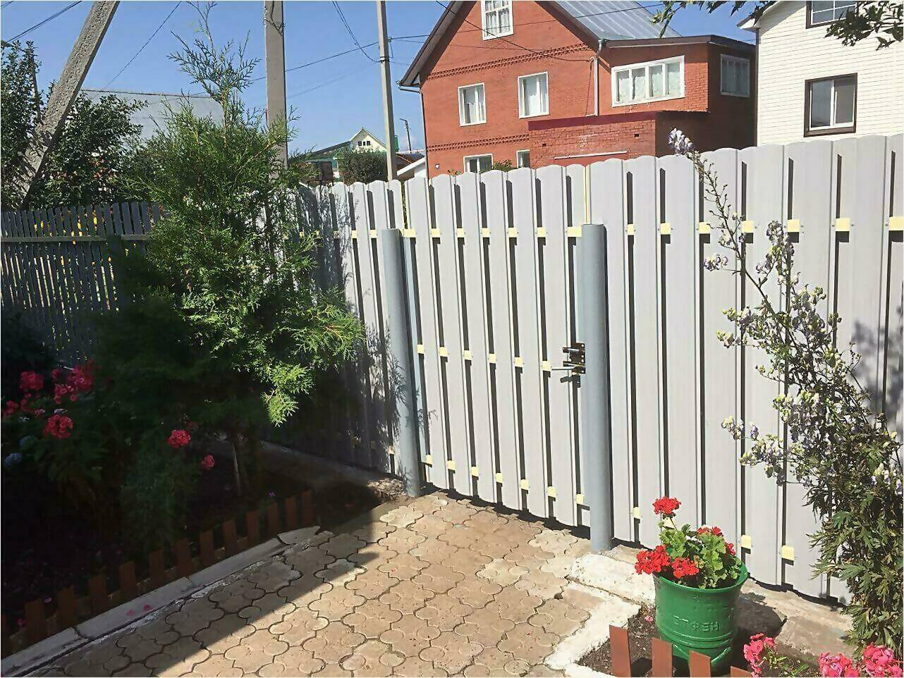Забор из штакетника 65м фото4 в Грозном