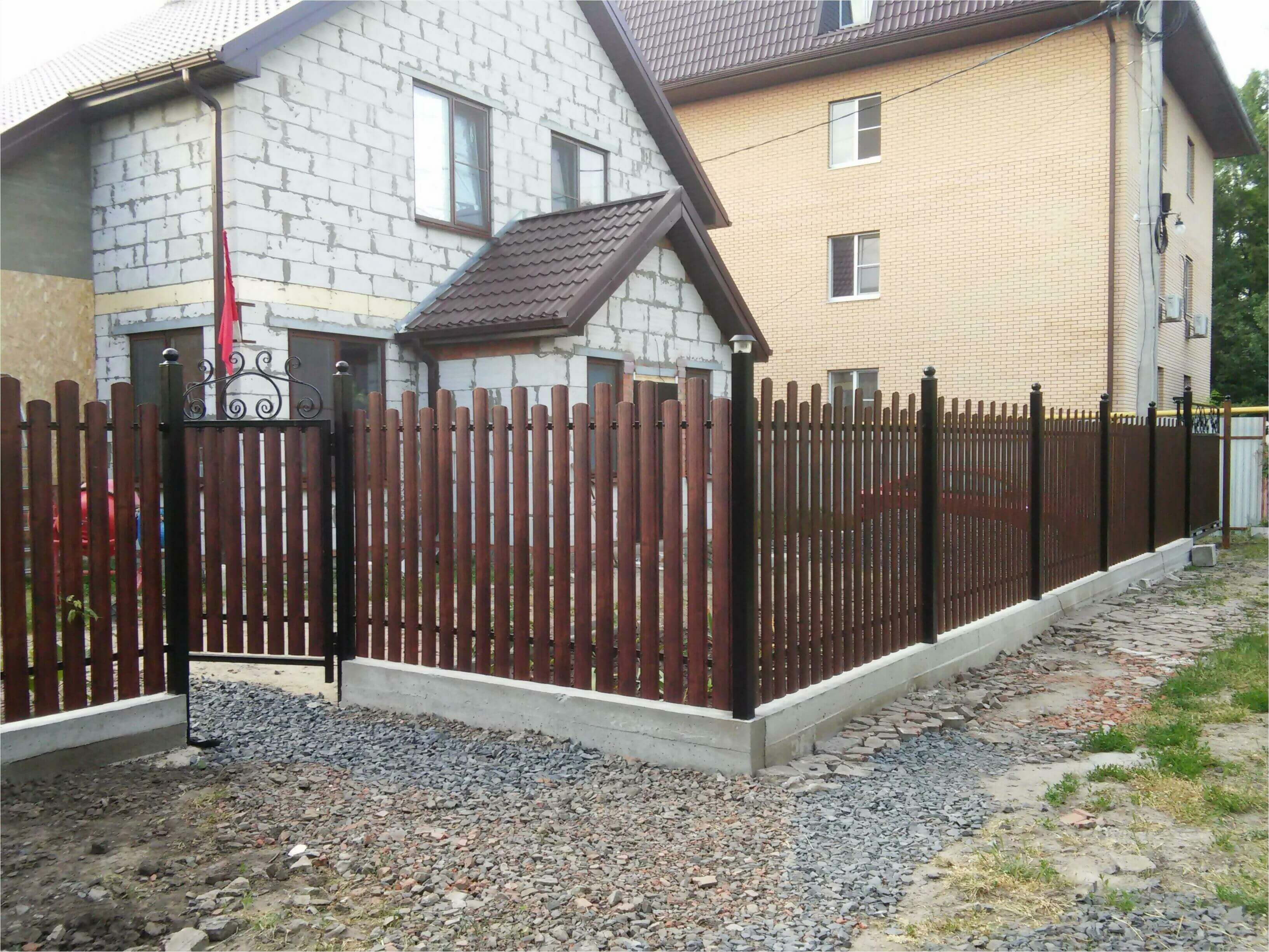 Забор из штакетника 90м фото5 в Грозном