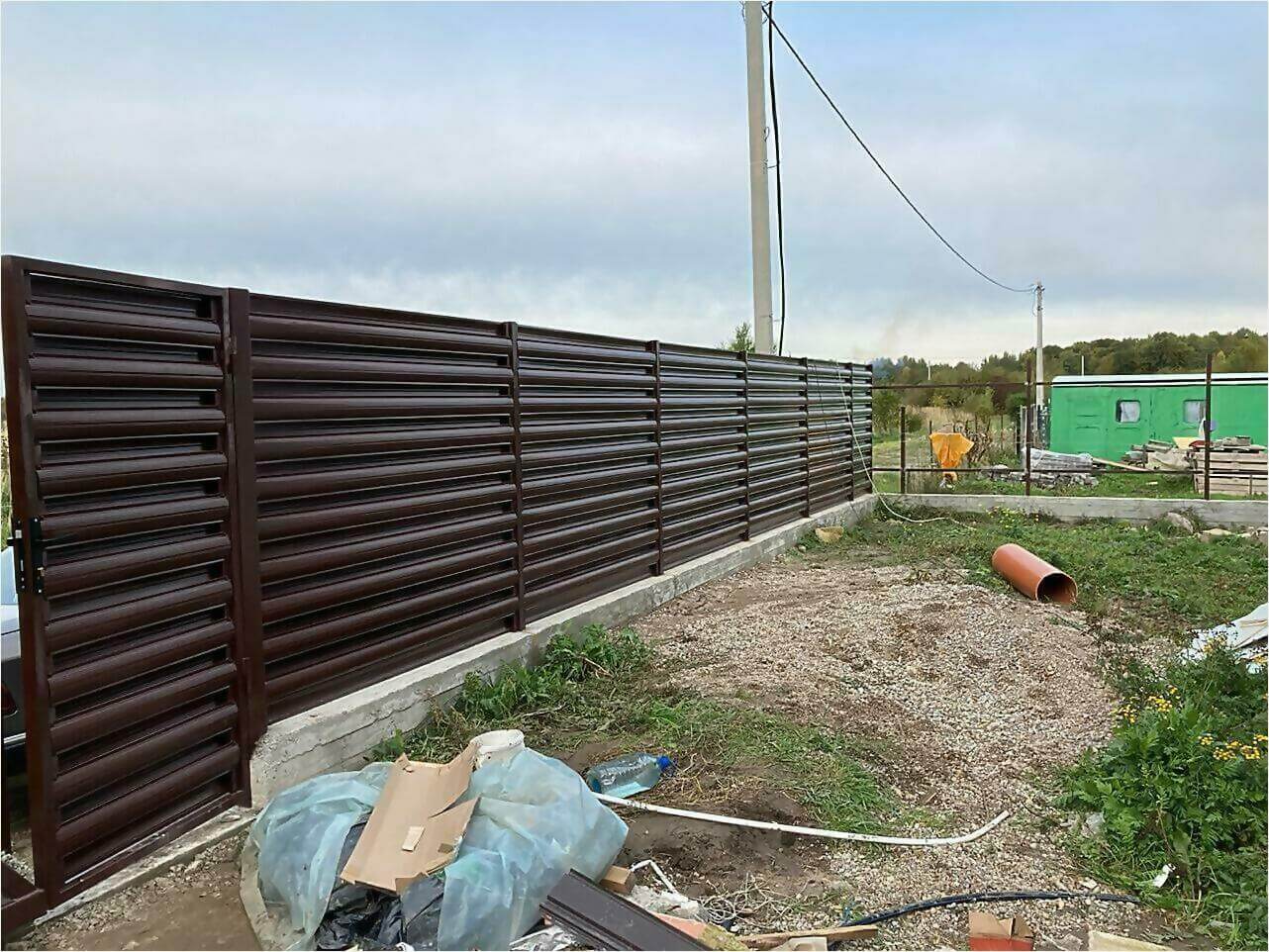 Забор из штакетника 85м фото6 в Грозном