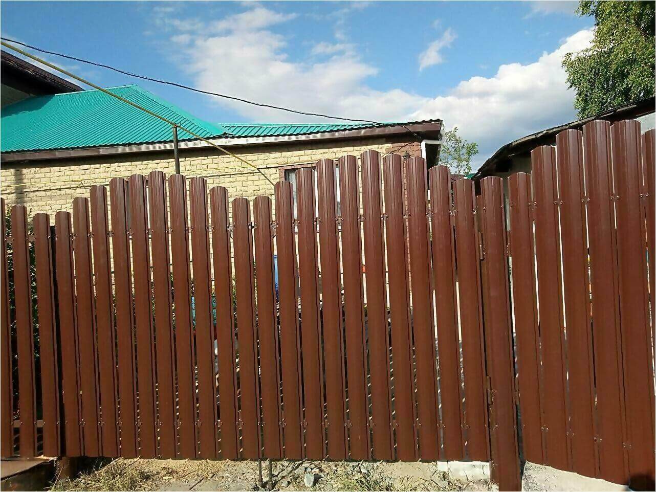 забор-ранчо из штакетника 70м фото3 в Грозном