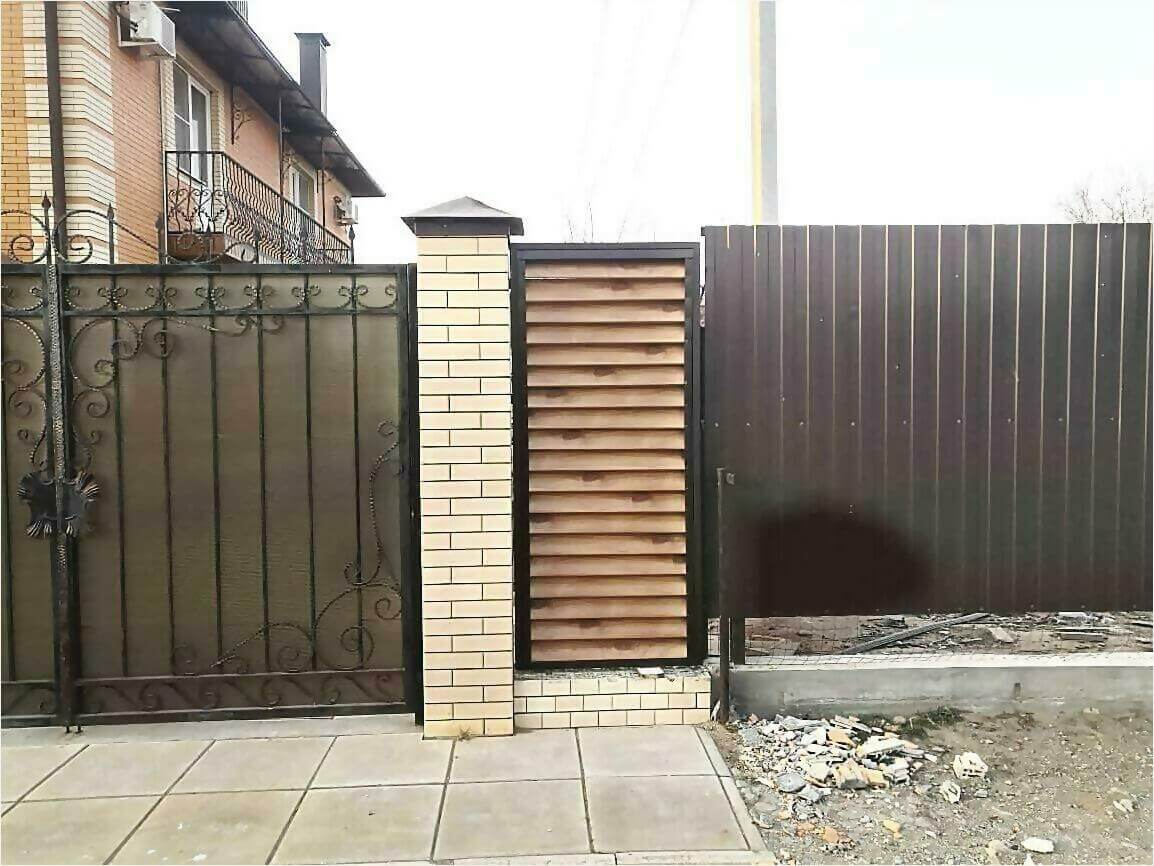 Забор жалюзи 50м светлое дерево фото9 в Грозном