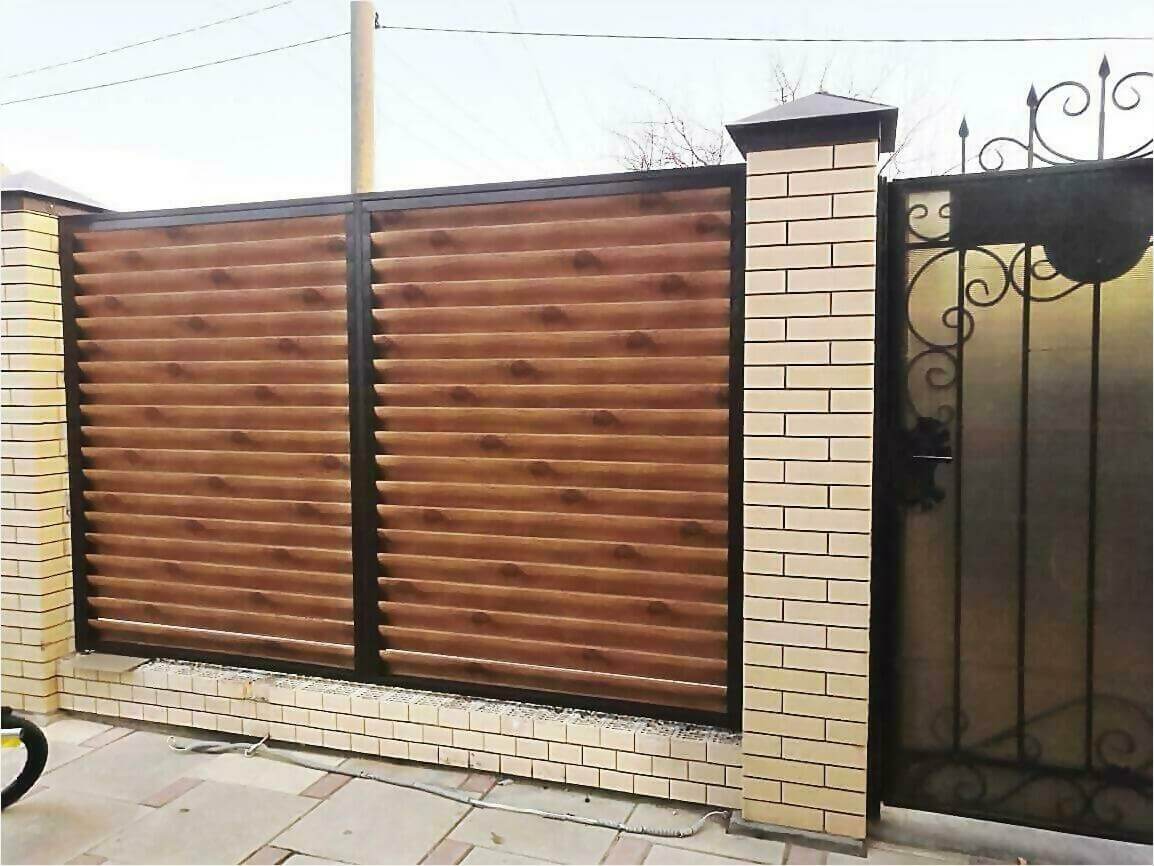 Забор жалюзи 50м светлое дерево фото8 в Грозном