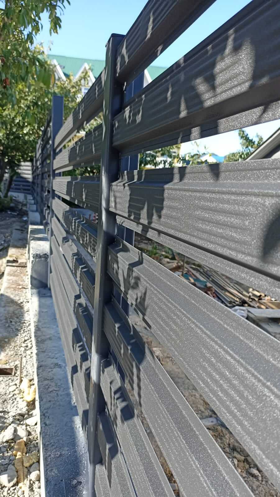 Забор из штакетника 90м RAL7024/7024 Серый Графит фото9 в Грозном