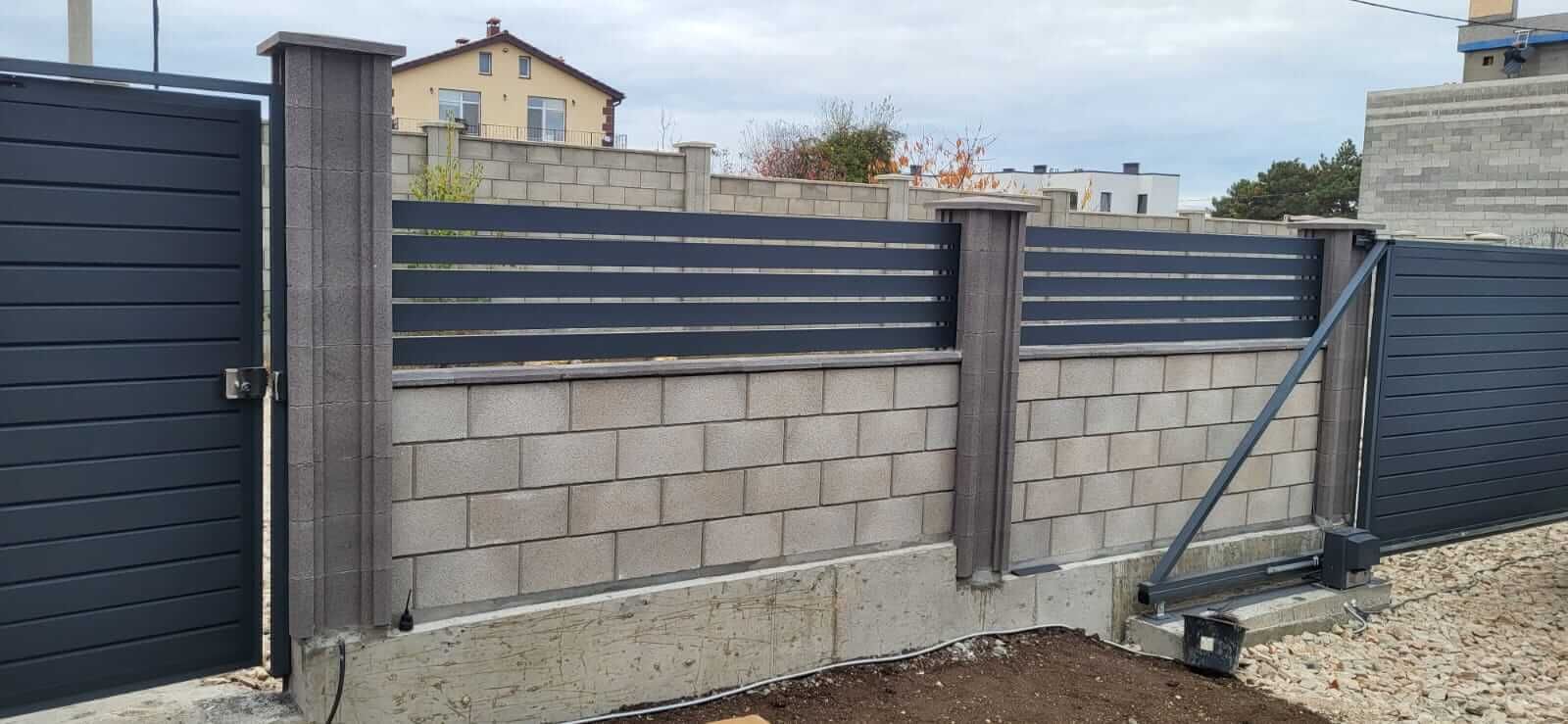 Забор-ранчо из металлопланкена 28м RAL7024 Серый Графит МАТТЕ в Грозном