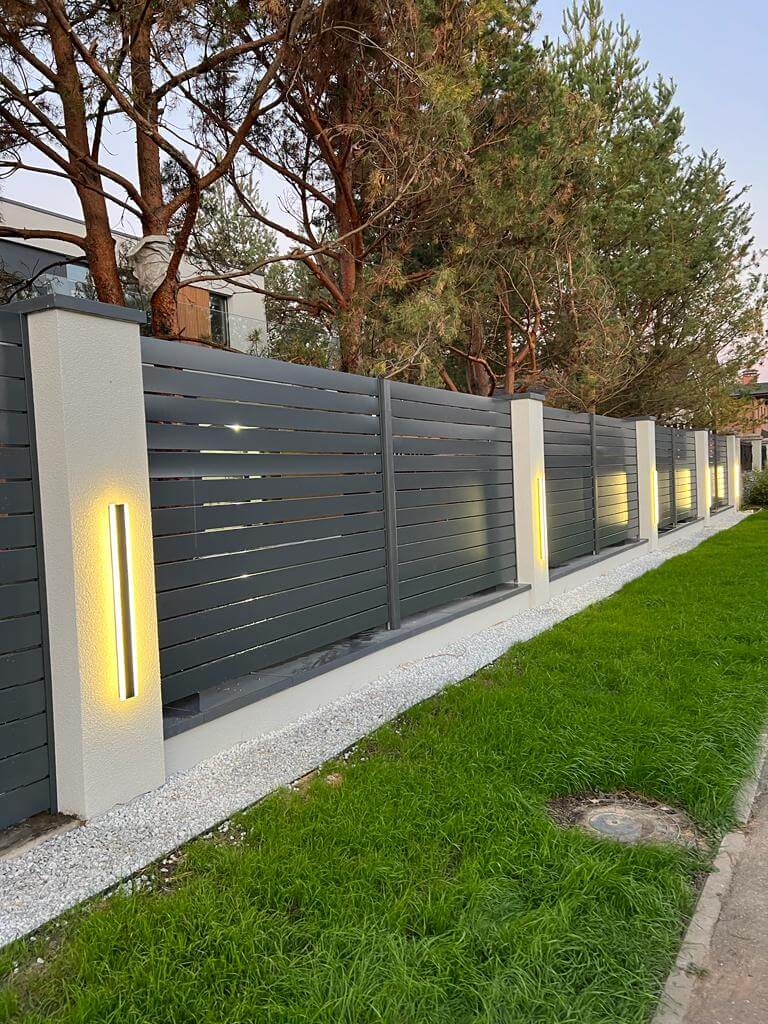 Забор-ранчо из металлопланкена 36м RAL7024 Серый Графит фото 13 в Грозном