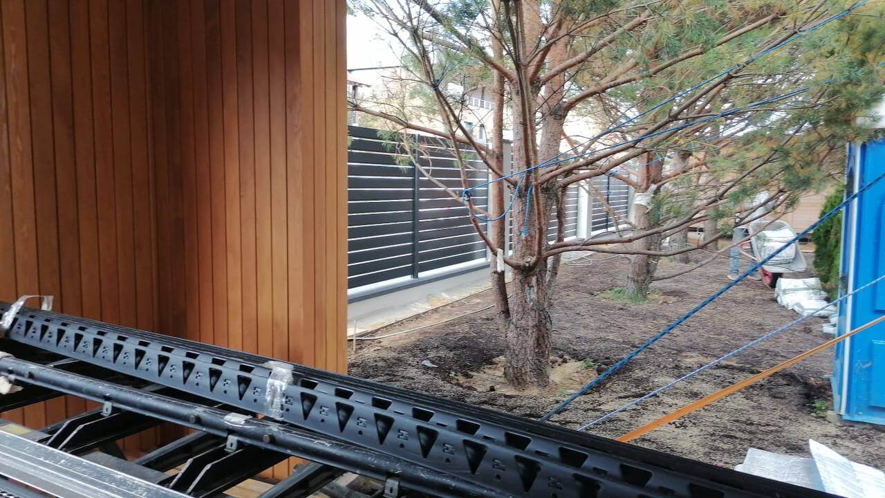 Забор-ранчо из металлопланкена 36м RAL7024 Серый Графит фото 2 в Грозном
