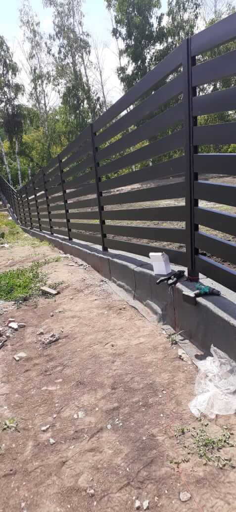 Забор-ранчо из металлопланкена 48м RAL9005 Черный МАТТЕ фото 1 в Грозном