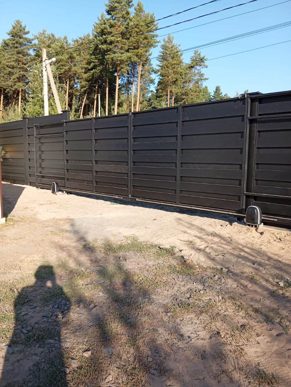 Забор-ранчо из металлопланкена 37м RAL9005 Черный МАТТЕ фото 1 в Грозном