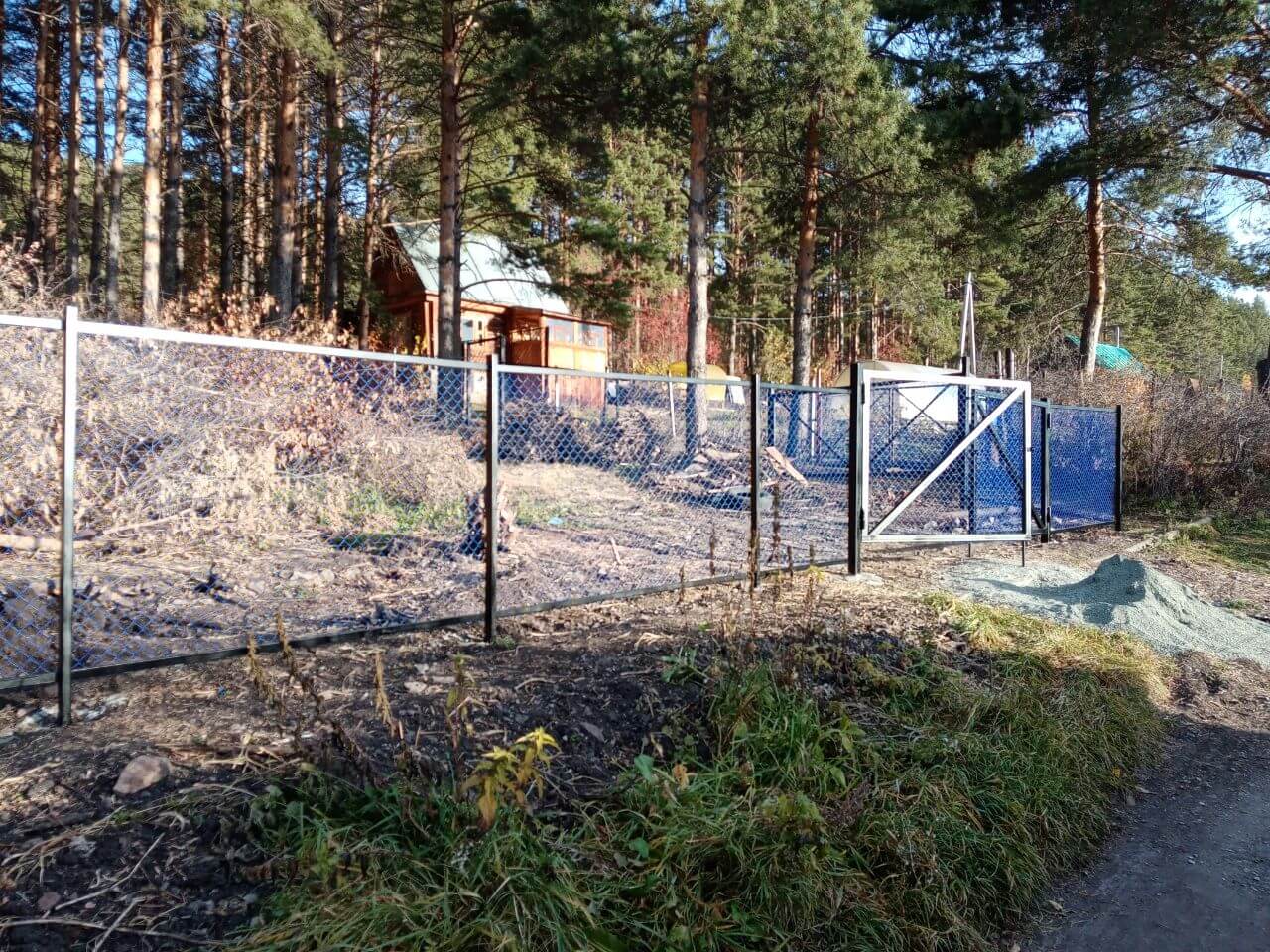 Забор из сетки рабица 76м с полимерным покрытием фото 8 в Грозном