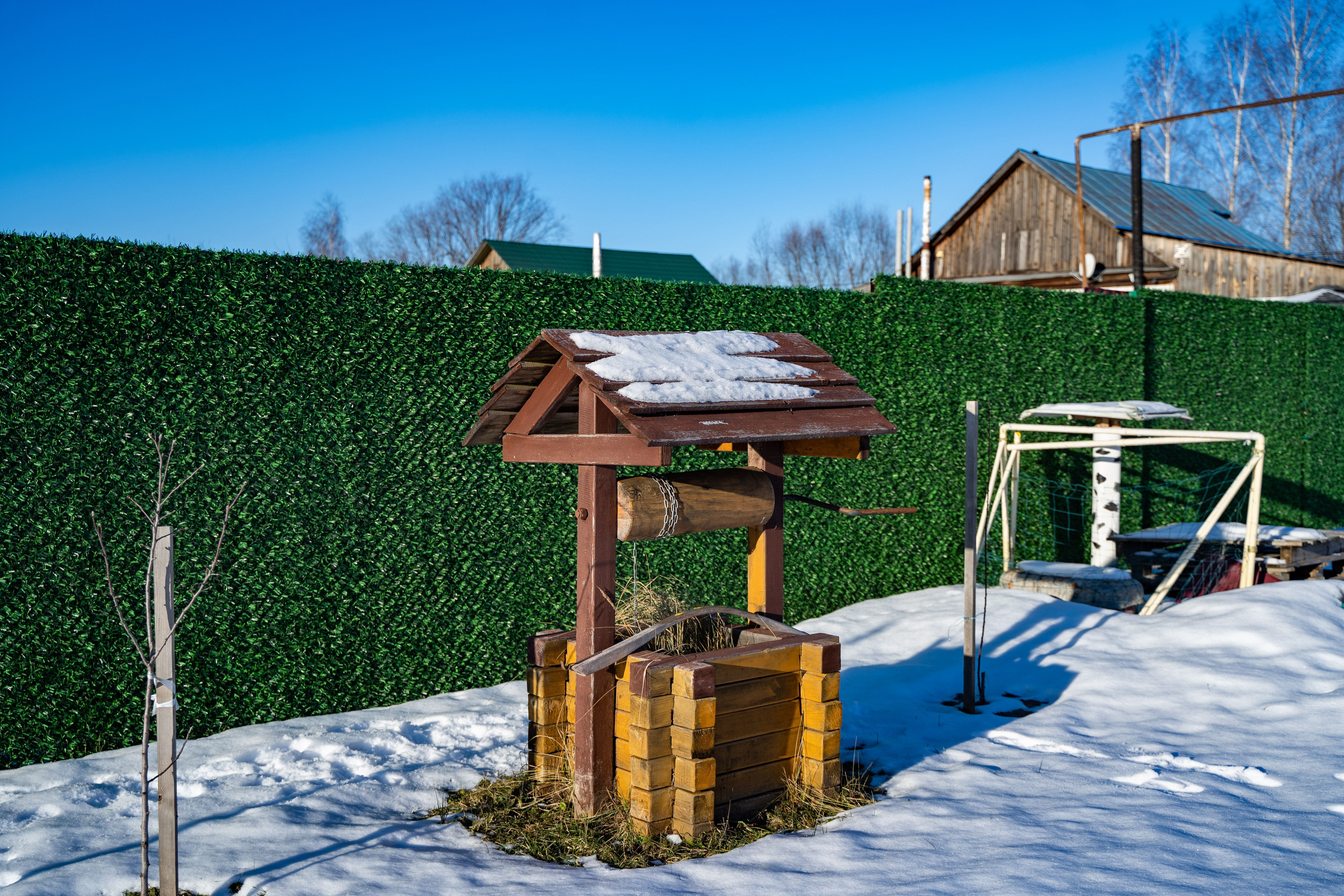 Вечнозеленый забор Grass Fence рулон 2м фото 7 в Грозном