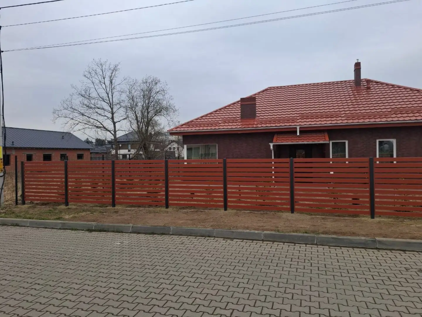 Забор-ранчо из металлопланкена 18м RAL8004 Терракотовый фото 3 в Грозном