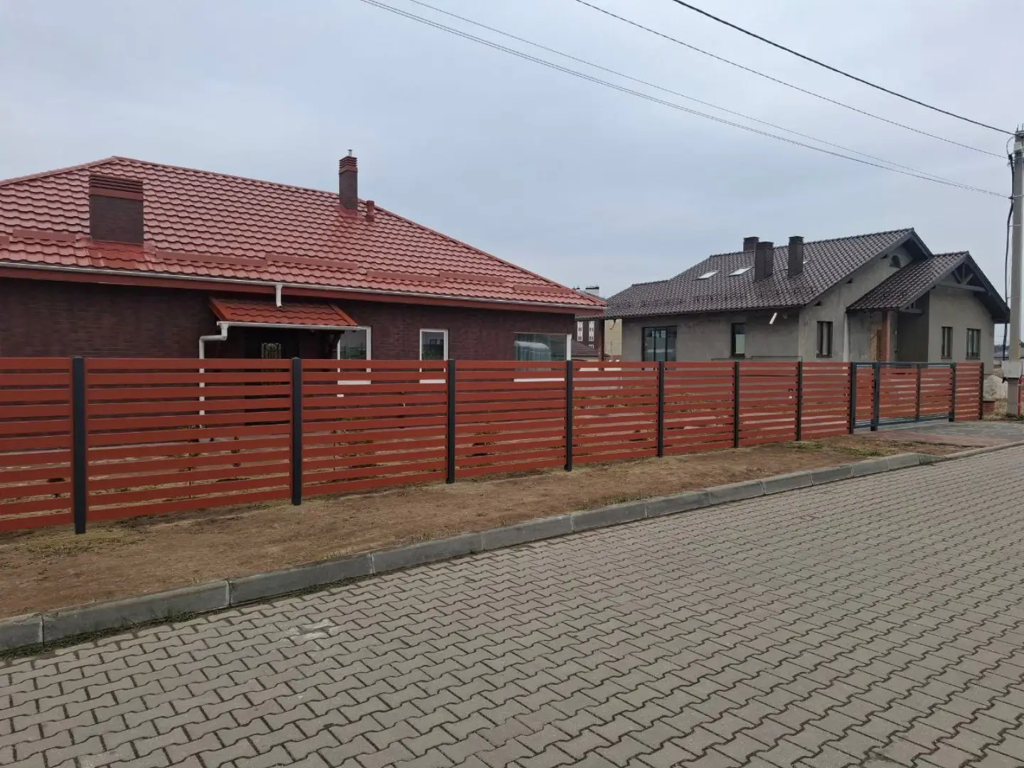Забор-ранчо из металлопланкена 18м RAL8004 Терракотовый фото 1 в Грозном